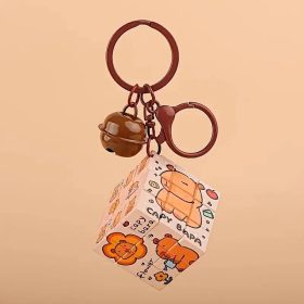 Aranyos Capibara 3D puzzle kulcstartó, csengővel