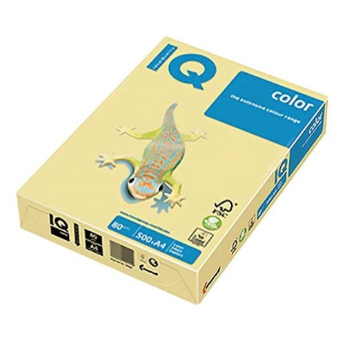 Fénymásolópapír, színes, A4, 80 g, IQ Color, pasztell vanília, 500 ív/csomag