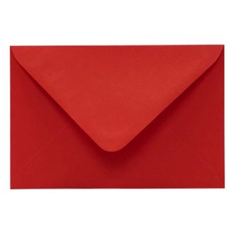 Boríték színes KASKAD LC6 enyvezett 114x162mm vörös