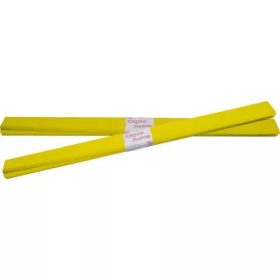 Krepp-papír, 50x200 cm, CREART, citromsárga