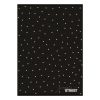 Füzet, tűzött, A5, kockás, 54 lap, STREET, Black&Gold