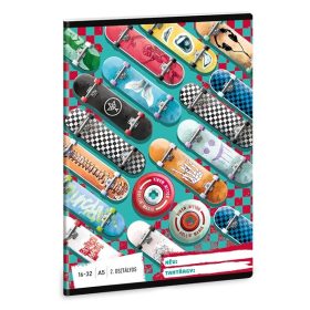   Füzet, tűzött, A5, vonalas, 32 lap, 2. osztály, ARS UNA, RollinMania, 16-32