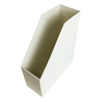 Iratpapucs, karton, 90 mm, fóliás, FORTUNA Elegant, fehér