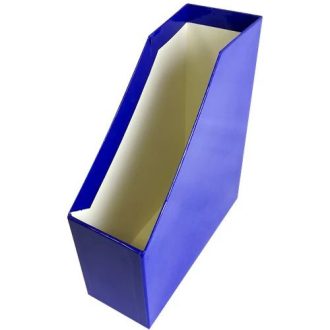 Iratpapucs, karton, 90 mm, fóliás, FORTUNA Elegant, kék