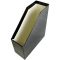 Iratpapucs, karton, 90 mm, fóliás, FORTUNA Elegant, fekete
