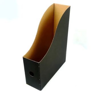 Iratpapucs, karton, 80 mm, FORTUNA , fekete