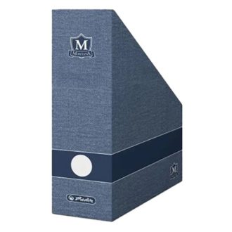   Iratpapucs, karton, összehajtható, 90 mm, HERLITZ Montana, kék
