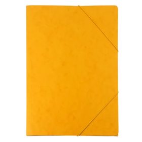 Gumis mappa, prespán, A4, FORTUNA, citromsárga