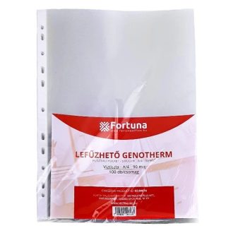 Genotherm, lefűzhető, A4, 90 mikron, víztiszta, FORTUNA