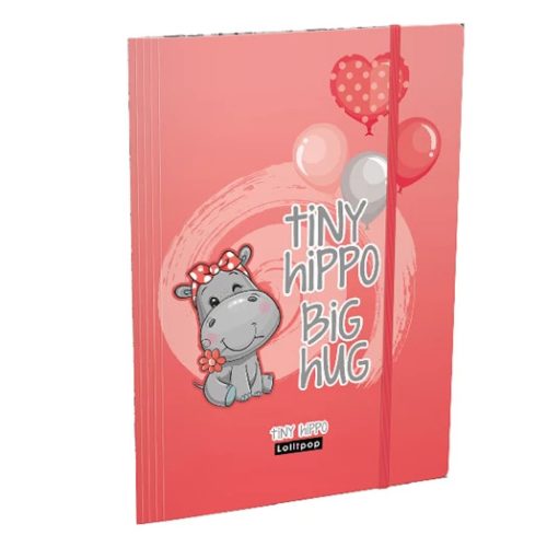 Gumis mappa LIZZY CARD A4 Tiny Hippo