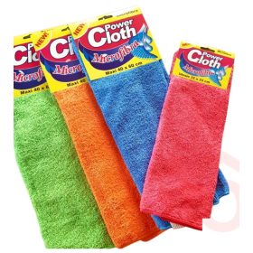   Törlőkendő, mikroszálas, 32x33 cm, Power Clean, vegyes színek