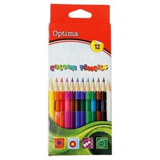 Színes ceruza OPTIMA hatszögletű 12 db/készlet