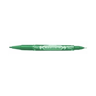   Alkoholos marker, 0,5/1,0 mm, kétvégű, ZEBRA Mckie Extra Fine, zöld