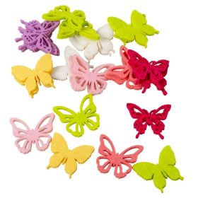 Filc pillangó mix 4cm 24db-os