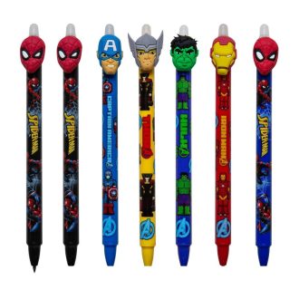   Nyomógombos radírozható toll Colorino Marvel, Pókember, Bosszúállók