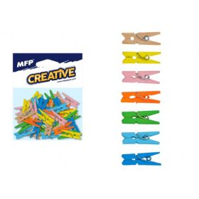 Csipesz, 2,5cm / 50 db különböző színekben