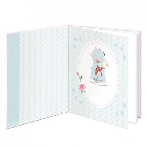 Emlékkönyv ARGUS (12,5x14,6cm) Alíz csodaországban