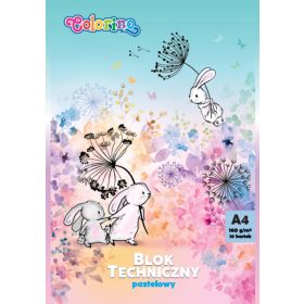 COLORINO PASTEL SZÍNŰ LAP TÖMB, A4 160G 10 LAP