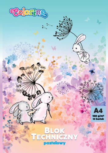 COLORINO PASTEL SZÍNŰ LAP TÖMB, A4 160G 10 LAP