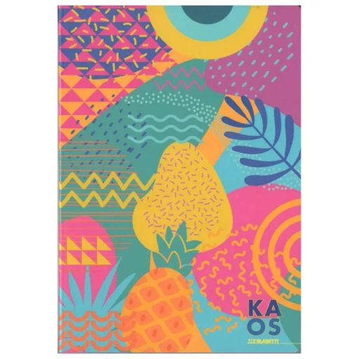 Füzet, tűzött, A4, kockás, 50 lap, BLASETTI Kaos