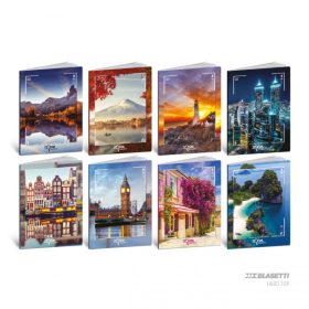 Füzet Blasetti A/4 kemény fedeles vonalas, 42l Zoom Ht