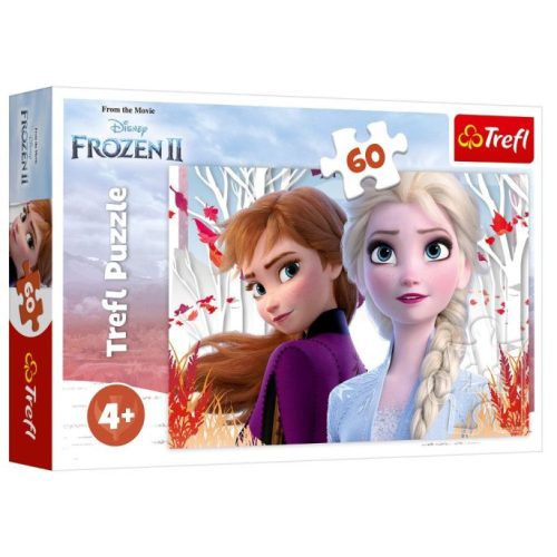 Trefl puzzle - Jégvarázs - Anna és Elza varázslatos kalandja 60db-os
