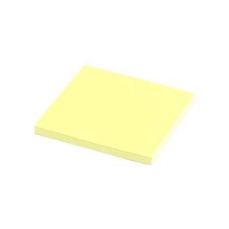   Jegyzettömb, ragasztó nélkül tapadó, 75x75mm, 100lap, Evoffice Static, neon sárga