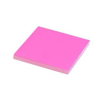   Jegyzettömb, ragasztó nélkül tapadó, 75x75mm, 100lap, Evoffice Static, neon rózsaszín