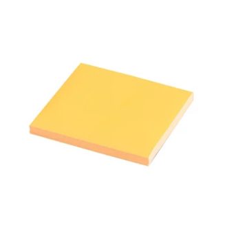   Jegyzettömb, ragasztó nélkül tapadó, 75x75mm, 100lap, Evoffice Static, neon narancssárga