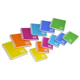   Spirálfüzet BLASETTI One Color A/5 80g 80lap perforált lyukasztott PP borító kockás