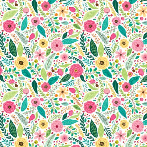 Cardex csomagolópapír 100x70cm, virágos