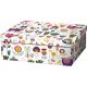 Díszdoboz, virágos mintával (24x16x9 cm)