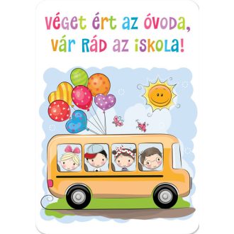 Óvodai ballagás képeslap, Cardex