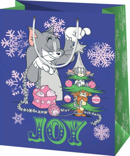 Ajándéktasak, karácsonyi Tom és Jerry, V2 árkód 178*100*230