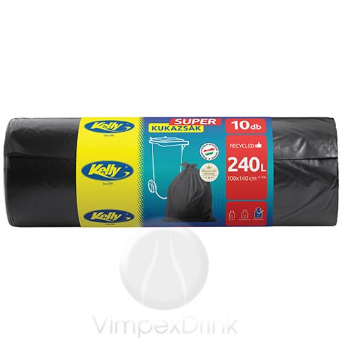 Szemeteszsák, 240 l, 10 db, Kelly