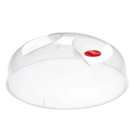 Műanyag fedő mikrohullámú sütőbe, áttetsző, 26 cm