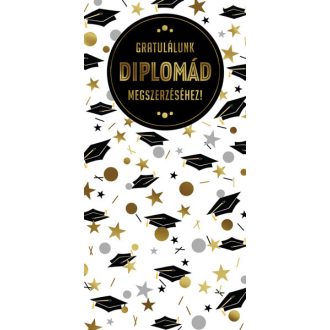 Képeslap, diploma gratuláció, Cardex, H árkód