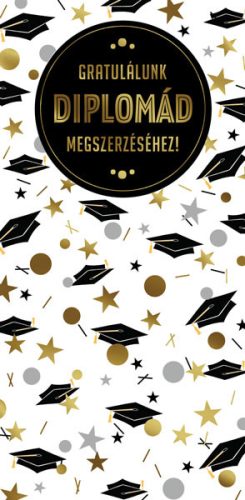 Képeslap, diploma gratuláció, Cardex, H árkód