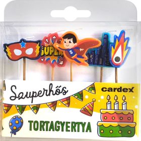 Szuperhősös tortagyertya
