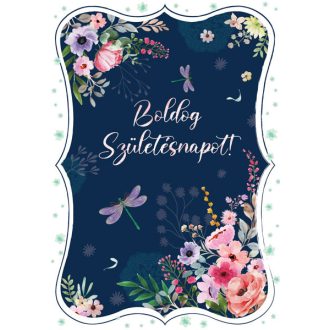 Boldog Születésnapot feliratú Cardex képeslap