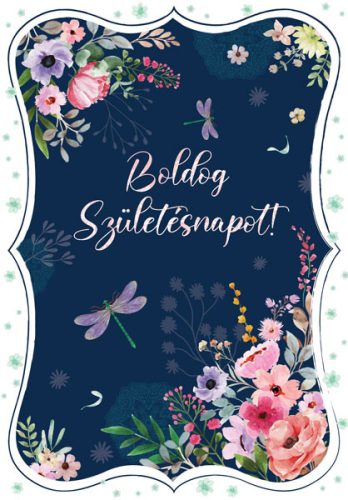 Boldog Születésnapot feliratú Cardex képeslap