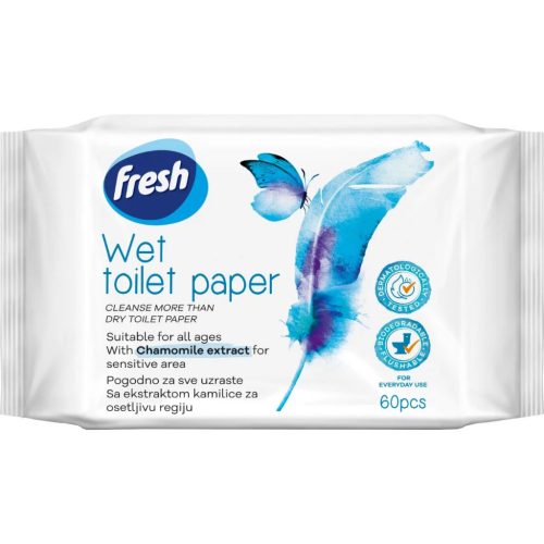 Toalettpapír nedves FRESH 60db