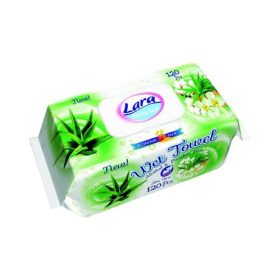 LARA nedves törlőkendő 120 db Aloe vera