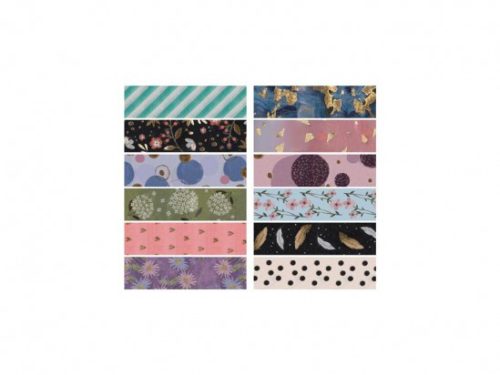 Ragasztószalag , papírból 1,5mm x 3m, vegyes csomag