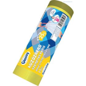 Szemeteszsák, húzózáras, 25 l, 15 db, Glossy