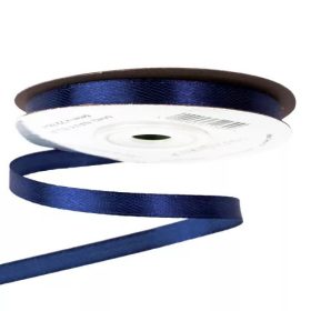 Szatén szalag 6mm x 22.86m - Tengerészkék