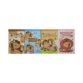 Jegyzettömb 58x90mm capybara 4féle