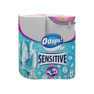 Kéztörlő, 50 lap, 2 db, Ooops Sensitive