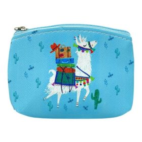 Pénztárca - cipzáros - lámás - 10 x 8 cm