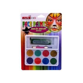 Arcfesték játékszett aplikátorral, 8 szín + csillám